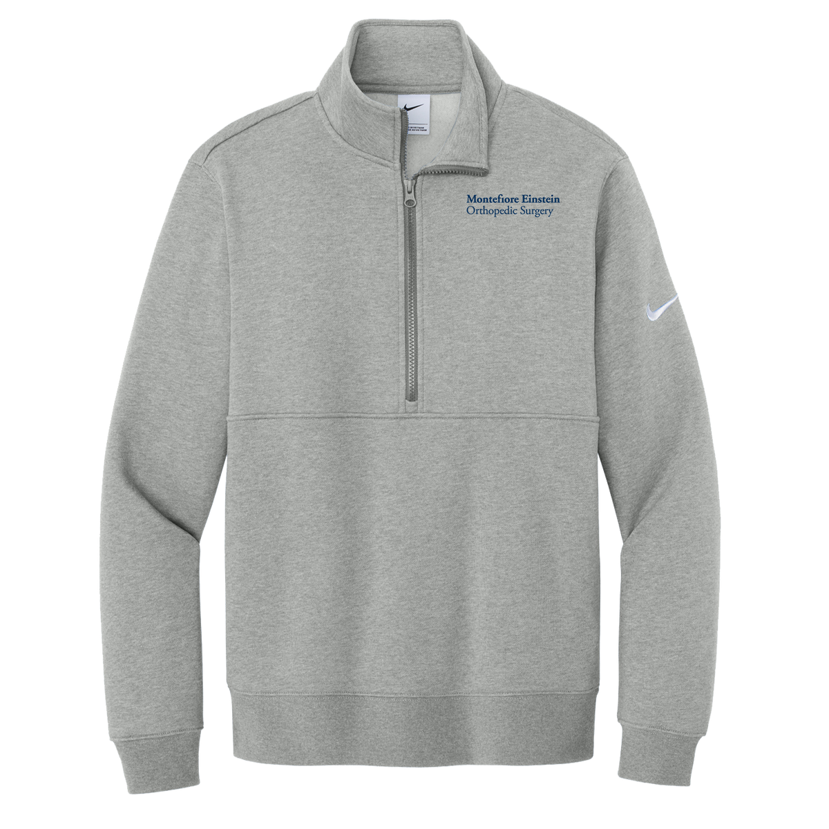 Mens Nike® Club Fleece Sleeve Swoosh 1/2 Zip