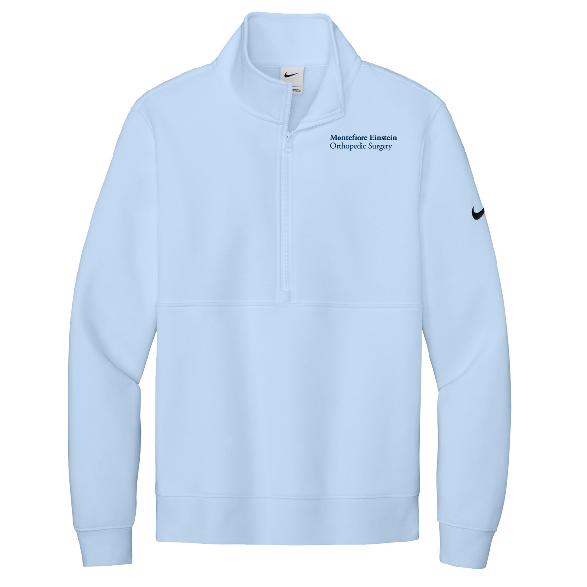 Mens Nike® Club Fleece Sleeve Swoosh 1/2 Zip
