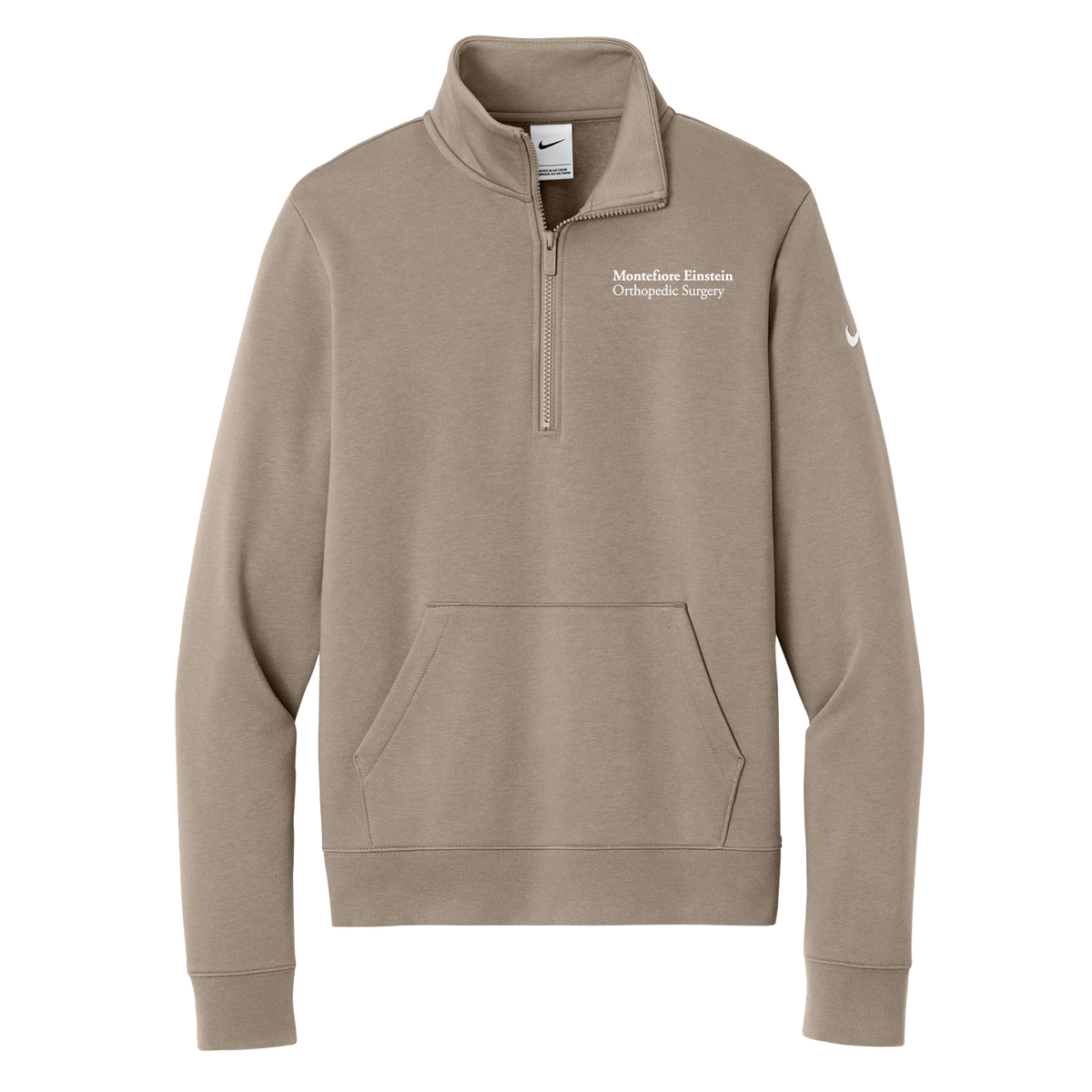 Womens Nike® Club Fleece Sleeve Swoosh 1/2 Zip