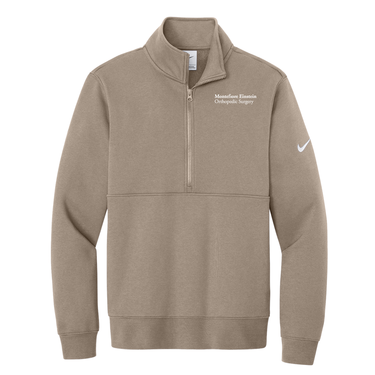 Mens Nike® Club Fleece Sleeve Swoosh 1/2 Zip