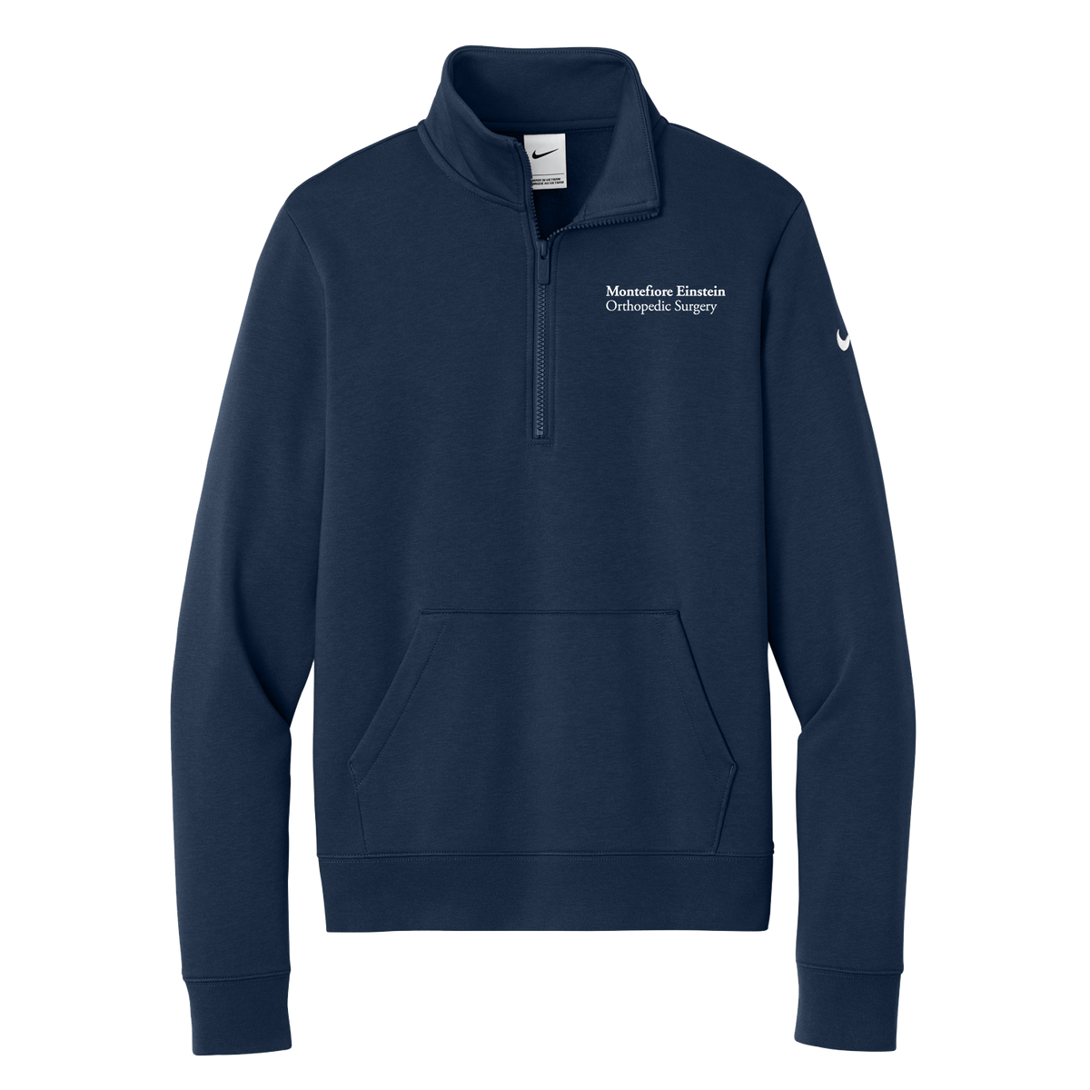Womens Nike® Club Fleece Sleeve Swoosh 1/2 Zip