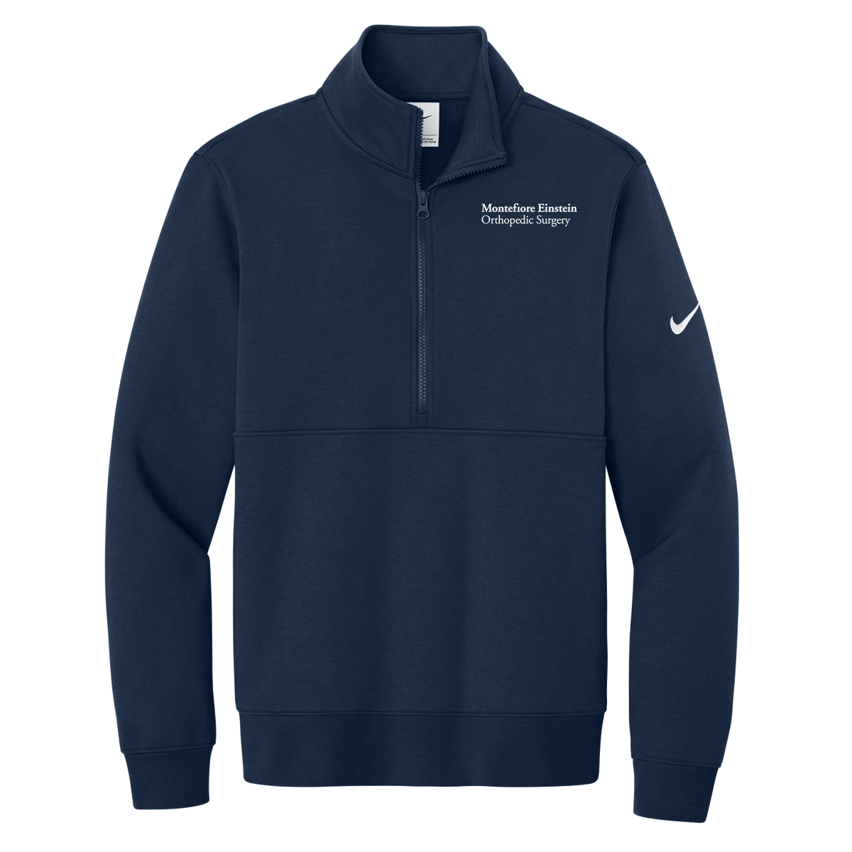 Mens Nike® Club Fleece Sleeve Swoosh 1/2 Zip