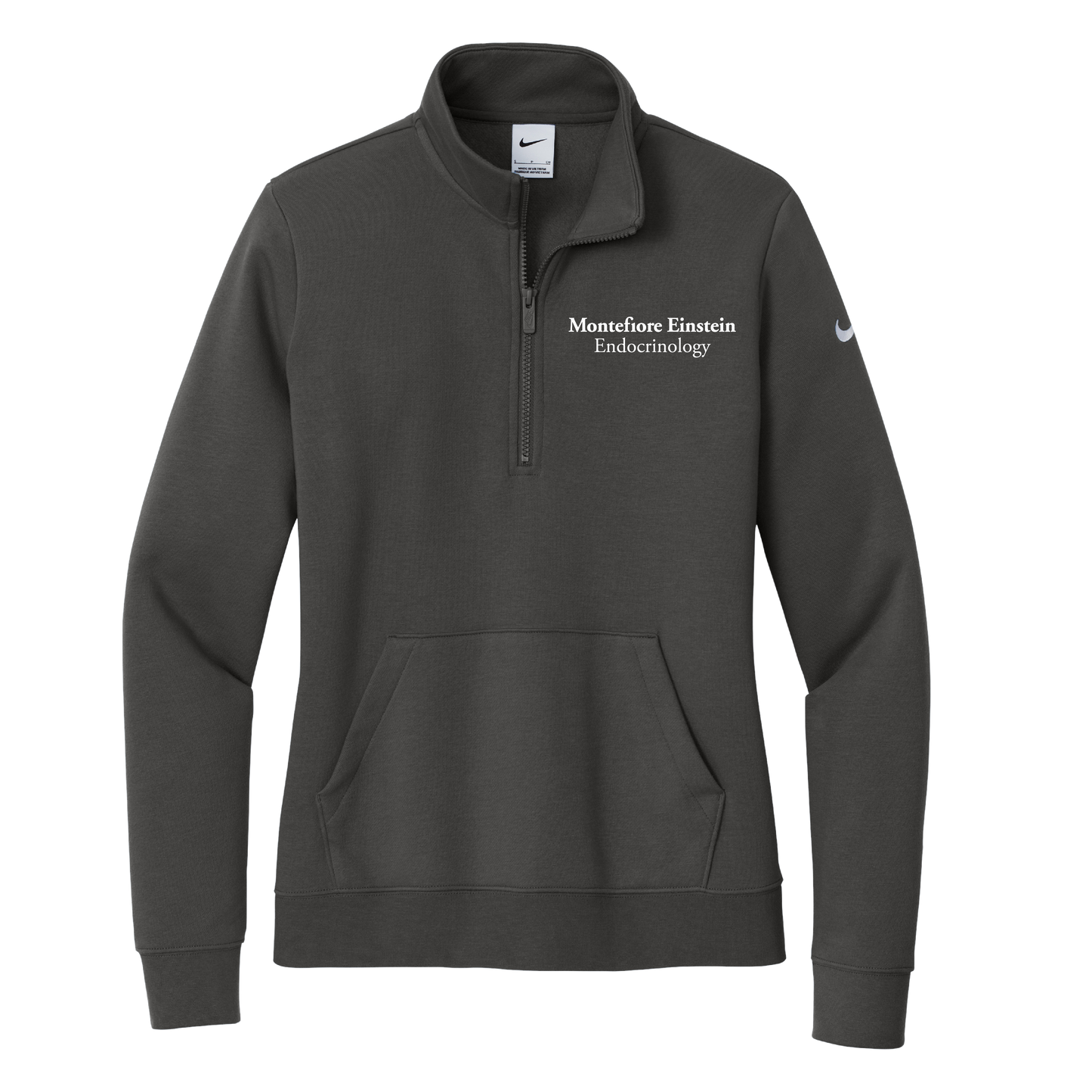 Womens Nike Club Fleece Sleeve Swoosh 1/2 Zip