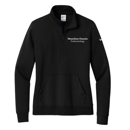 Womens Nike Club Fleece Sleeve Swoosh 1/2 Zip