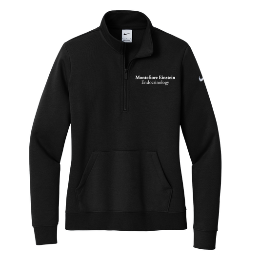 Womens Nike Club Fleece Sleeve Swoosh 1/2 Zip