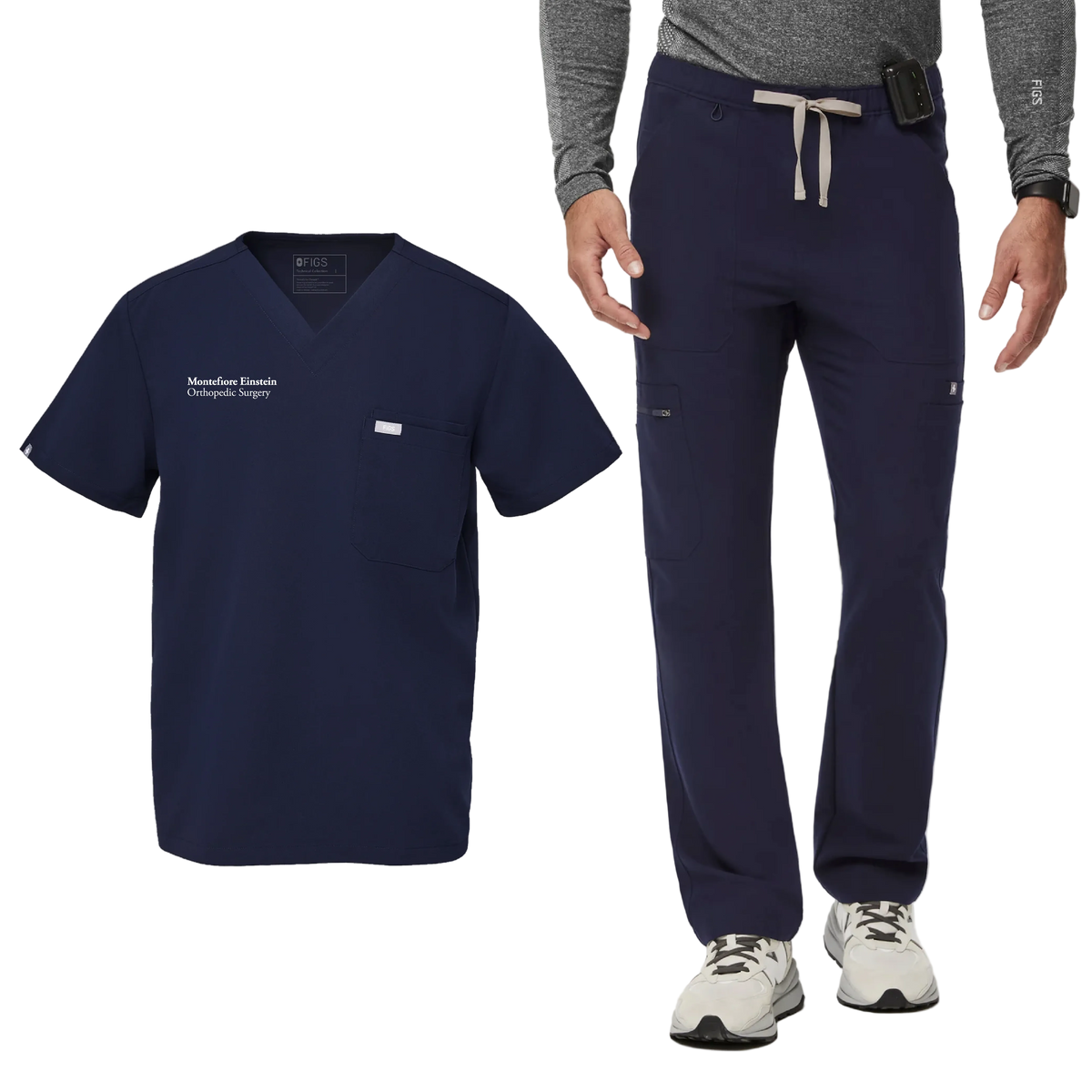Men's FIGS® Leon Top/Cairo Pant Scrub Set
