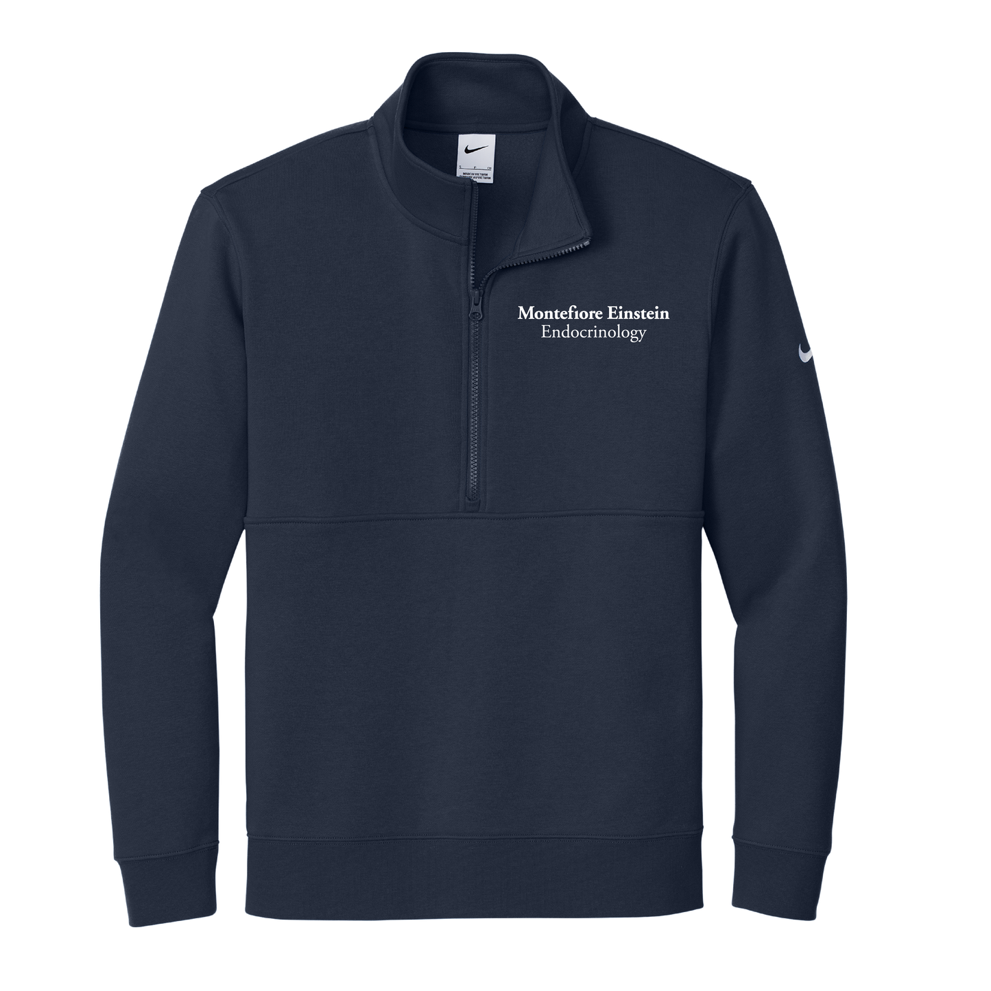 Mens Nike Club Fleece Sleeve Swoosh 1/2 Zip